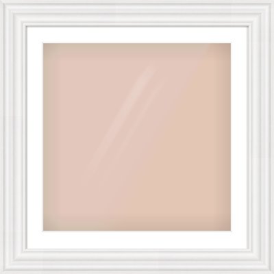 White Spoon Frame for 60 × 60cm artwork, with Smooth White Single Mount