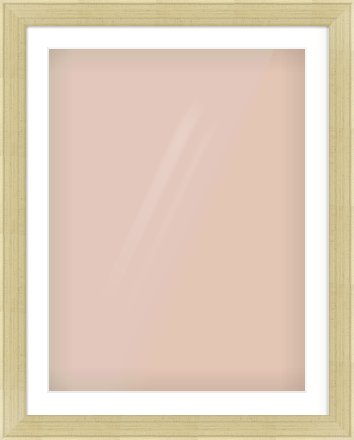 Silver Flat Frame for 60 × 80cm artwork, with Smooth White Single Mount