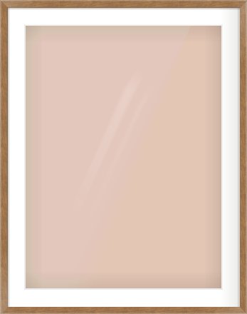 Brushed Bronze with Black Sides Flat Frame for 60 × 80cm artwork, with Smooth White Single Mount