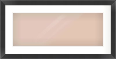 Black Flat Frame for 24 × 9in artwork, with Smooth White Single Mount
