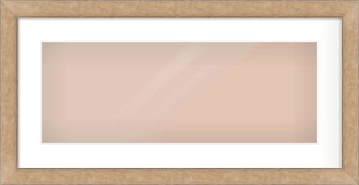 Bronze Flat Frame for 24 × 9in artwork, with Smooth White Single Mount