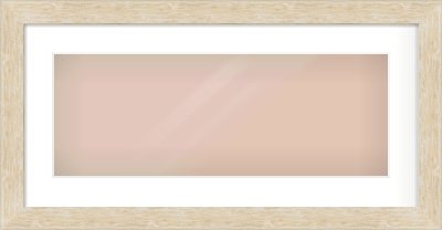 Premium Flat Frame for 24 × 9in artwork, with Smooth White Single Mount
