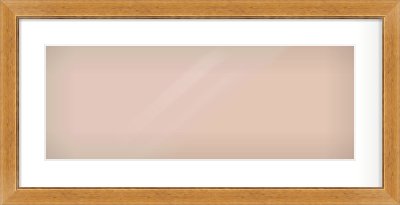Rustic Medium Oak Reverse Frame for 24 × 9in artwork, with Smooth White Single Mount