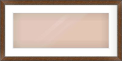 Walnut / Pewter Reverse Frame for 24 × 9in artwork, with Smooth White Single Mount