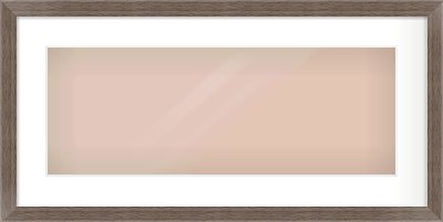 Dark Walnut Flat Frame for 24 × 9in artwork, with Smooth White Single Mount