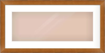 Brushed Bronze with Black Sides Flat Frame for 24 × 9in artwork, with Smooth White Single Mount