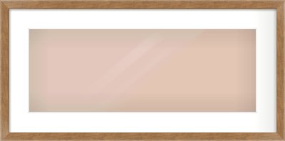 Brushed Bronze with Black Sides Flat Frame for 24 × 9in artwork, with Smooth White Single Mount
