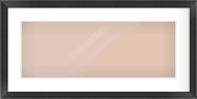 Black Scoop Frame for 24 × 9in artwork, with Smooth White Single Mount