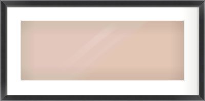 Black Angle Frame for 24 × 9in artwork, with Smooth White Single Mount