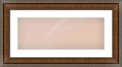 Walnut / Pewter Spoon Frame for 24 × 9in artwork, with Smooth White Single Mount