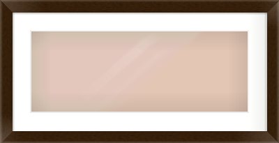 Wenge Stained Flat Frame for 24 × 9in artwork, with Smooth White Single Mount