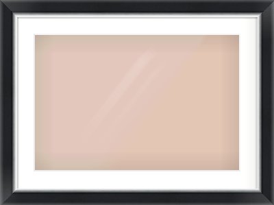 Black/Silver Reverse Frame for 24 × 16in artwork, with Smooth White Single Mount