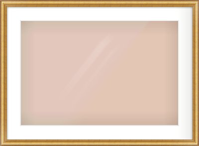 Gold Dome Frame for 24 × 16in artwork, with Smooth White Single Mount