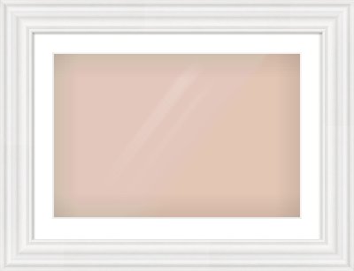 White Spoon Frame for 24 × 16in artwork, with Smooth White Single Mount