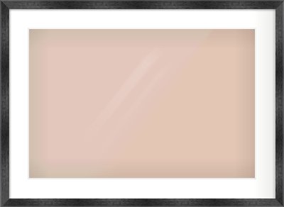 Black Flat Frame for 24 × 16in artwork, with Smooth White Single Mount