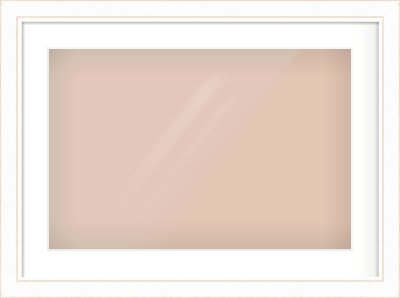 White / Natural Scoop Frame for 24 × 16in artwork, with Smooth White Single Mount