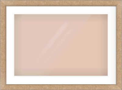 Bronze Flat Frame for 24 × 16in artwork, with Smooth White Single Mount