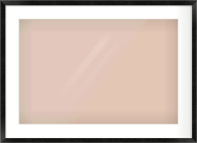 Black Wood Grain Flat Frame for 24 × 16in artwork, with Smooth White Single Mount