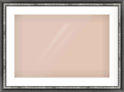 Black / Pewter Reverse Frame for 24 × 16in artwork, with Smooth White Single Mount