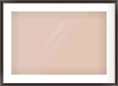 Black Cushion Frame for 24 × 16in artwork, with Smooth White Single Mount