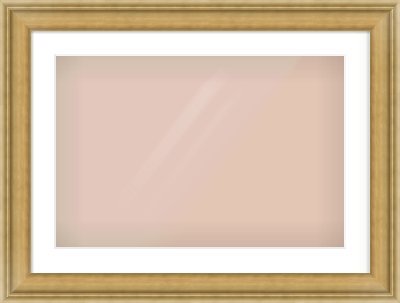 Gold Scoop Frame for 24 × 16in artwork, with Smooth White Single Mount