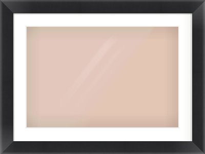 Black Flat Frame for 24 × 16in artwork, with Smooth White Single Mount