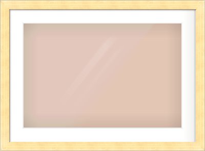 Gold Face, Black Sides Flat Frame for 24 × 16in artwork, with Smooth White Single Mount