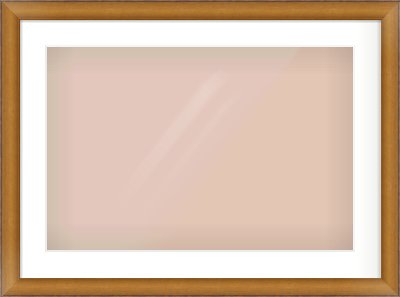 Bronze Cushion Frame for 24 × 16in artwork, with Smooth White Single Mount