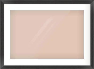Black Scoop Frame for 24 × 16in artwork, with Smooth White Single Mount