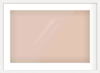 White Beveled Frame for 24 × 16in artwork, with Smooth White Single Mount