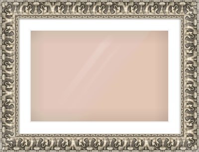 Silver Reverse Frame for 24 × 16in artwork, with Smooth White Single Mount