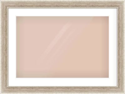 Silver Flat Frame for 24 × 16in artwork, with Smooth White Single Mount