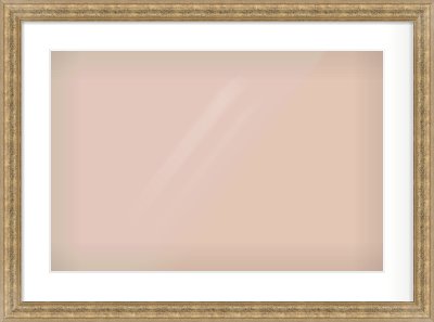 Distressed Gold Dome Frame for 24 × 16in artwork, with Smooth White Single Mount