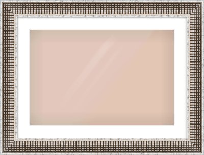 Silver Flat Frame for 24 × 16in artwork, with Smooth White Single Mount