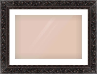 Black Reverse Frame for 24 × 16in artwork, with Smooth White Single Mount
