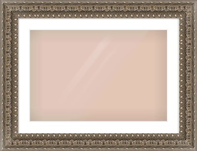 Silver Reverse Frame for 24 × 16in artwork, with Smooth White Single Mount