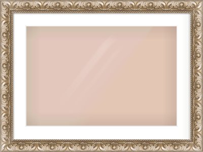 Silver Scoop Frame for 24 × 16in artwork, with Smooth White Single Mount