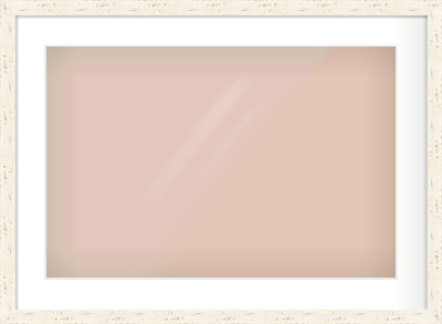 White Flat Frame for 24 × 16in artwork, with Smooth White Single Mount