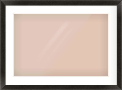 Black Grain Flat Frame for 24 × 16in artwork, with Smooth White Single Mount