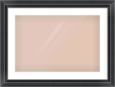 Black Spoon Frame for 24 × 16in artwork, with Smooth White Single Mount