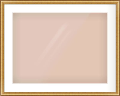 Gold Dome Frame for 24 × 18in artwork, with Smooth White Single Mount