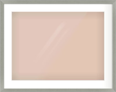 Pale Grey Flat Frame for 24 × 18in artwork, with Smooth White Single Mount