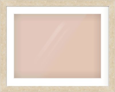 Premium Flat Frame for 24 × 18in artwork, with Smooth White Single Mount