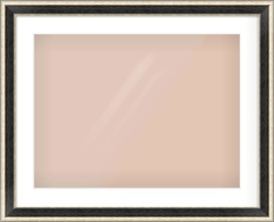 Black & Champagne Silver Spoon Frame for 24 × 18in artwork, with Smooth White Single Mount
