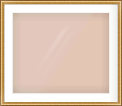 Gold Dome Frame for 24 × 20in artwork, with Smooth White Single Mount