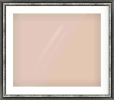 Black / Pewter Reverse Frame for 24 × 20in artwork, with Smooth White Single Mount