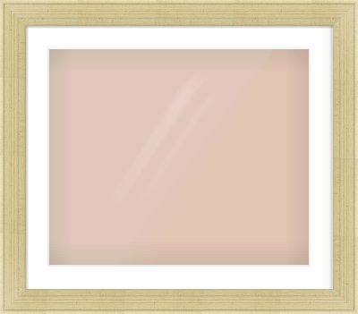Silver Flat Frame for 24 × 20in artwork, with Smooth White Single Mount