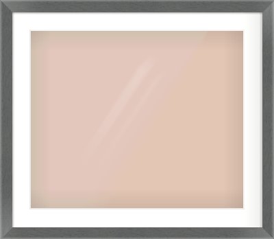 Dark Grey Flat Frame for 24 × 20in artwork, with Smooth White Single Mount