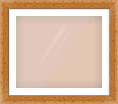 Distressed Pine Reverse Frame for 24 × 20in artwork, with Smooth White Single Mount