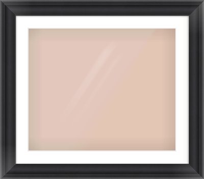 Black Scoop Frame for 24 × 20in artwork, with Smooth White Single Mount